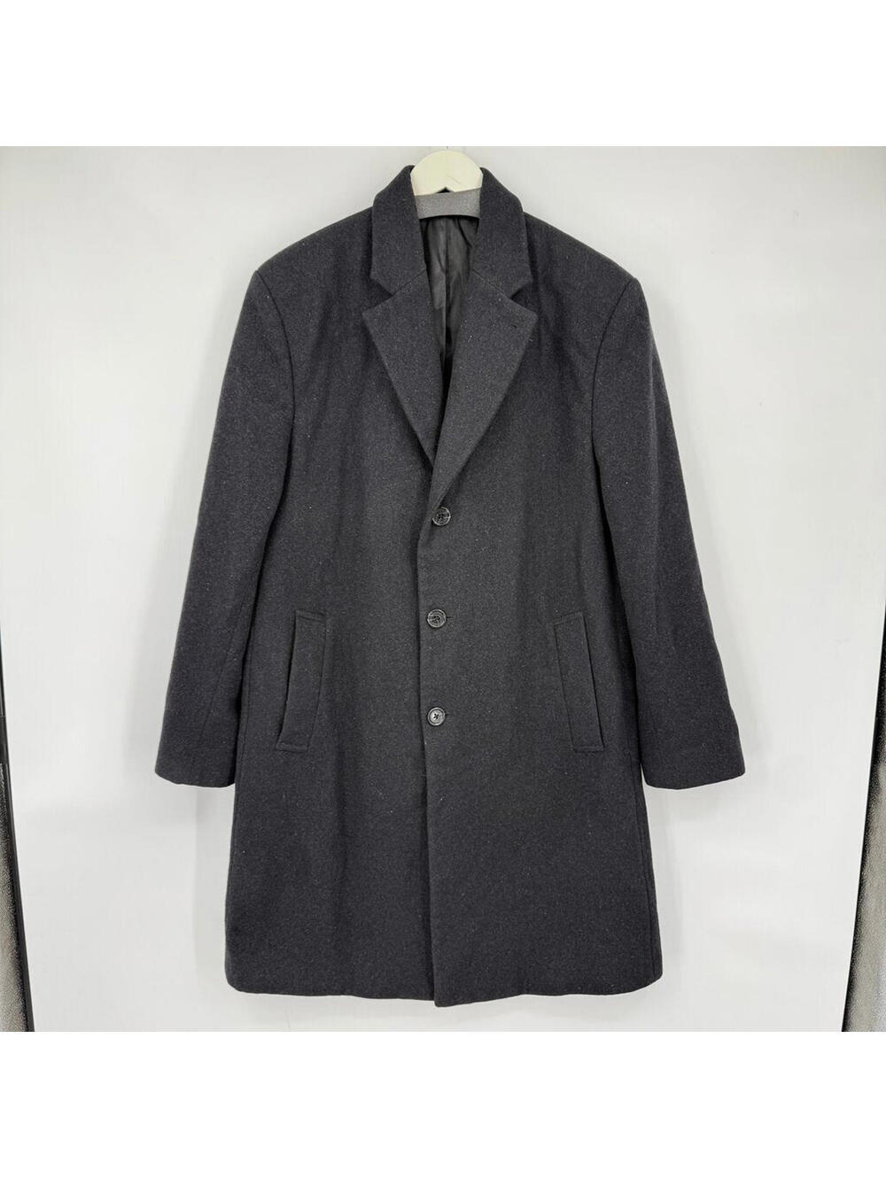 Men's Michael Michael Kors Charcoal Gray Wool Blend Overcoat 40R